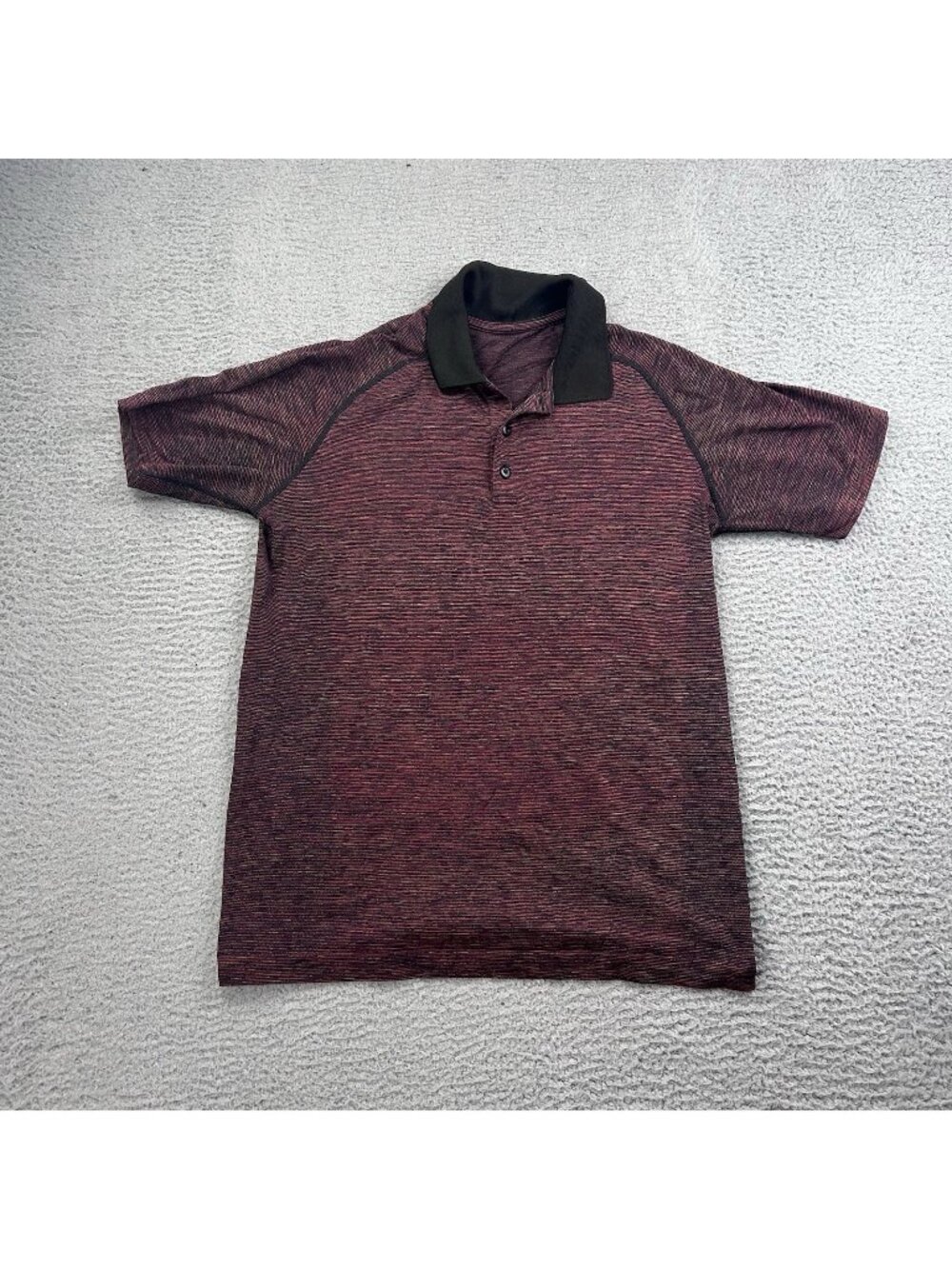 Lululemon Metal Vent Tech Polo Shirt Short Sleeve Red - Men's Size Medium
